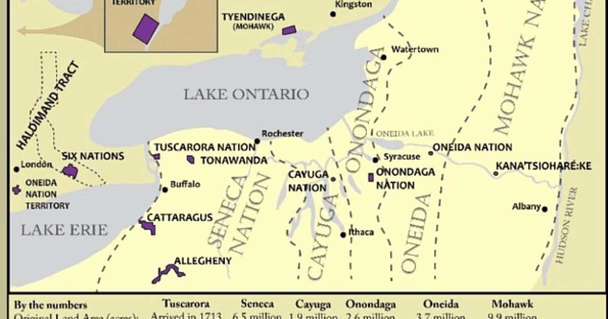 iroquois confederacy haudenosaunee map