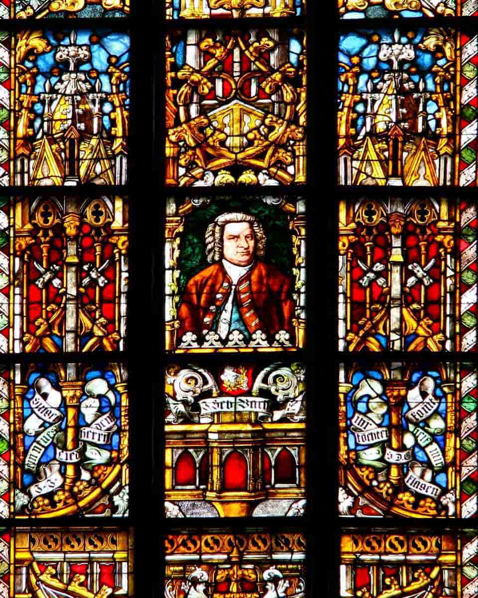 j s bach window thomaskirche leipzig