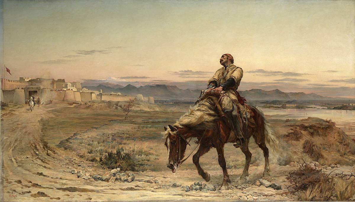 lady butler remnants of an army painting