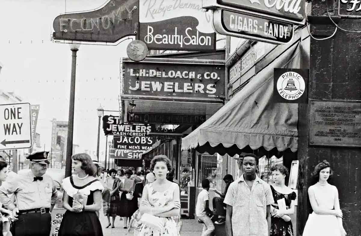 main street savannah georgia 1955 photo