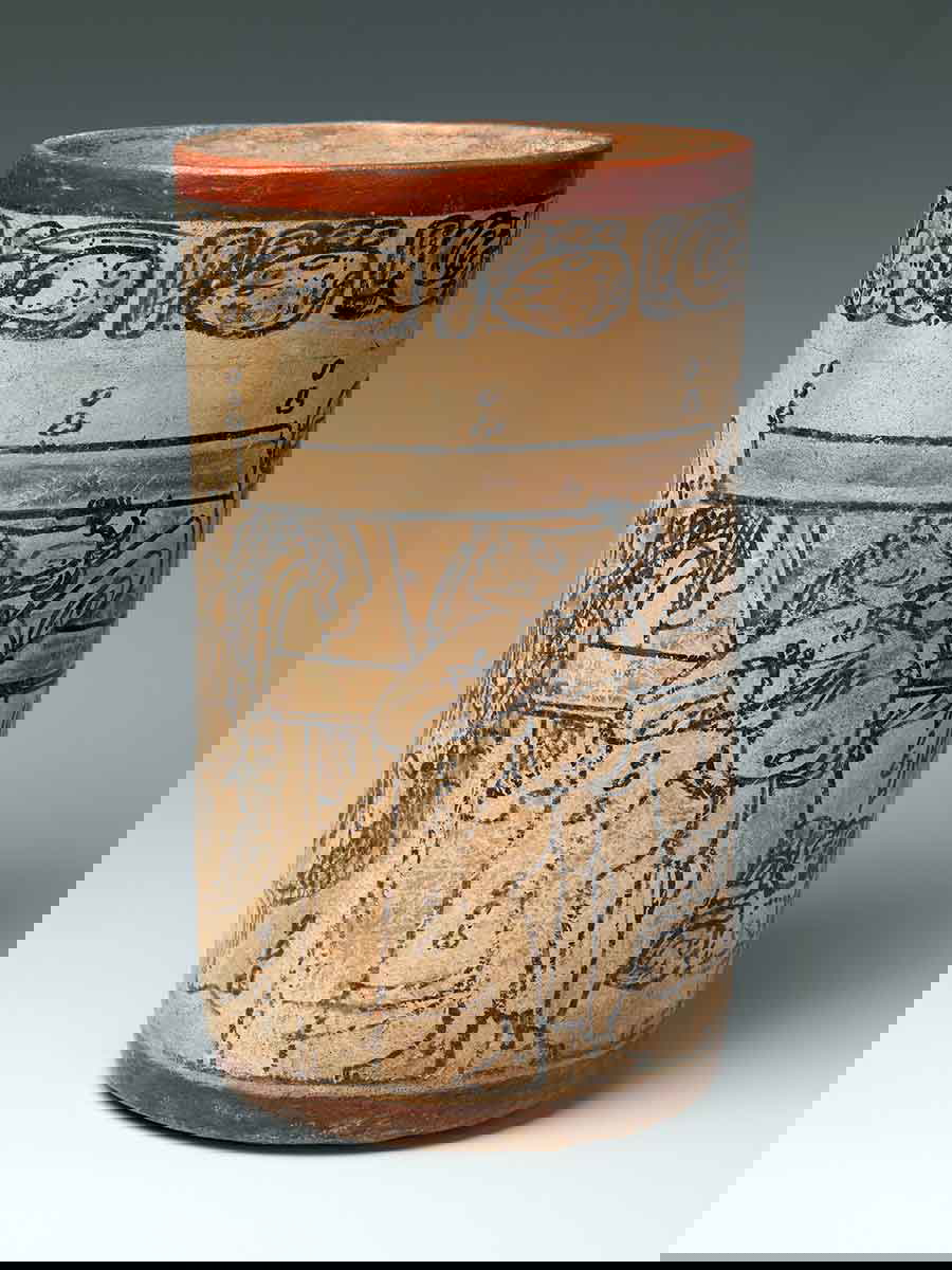 maya drinking cup glyph writing