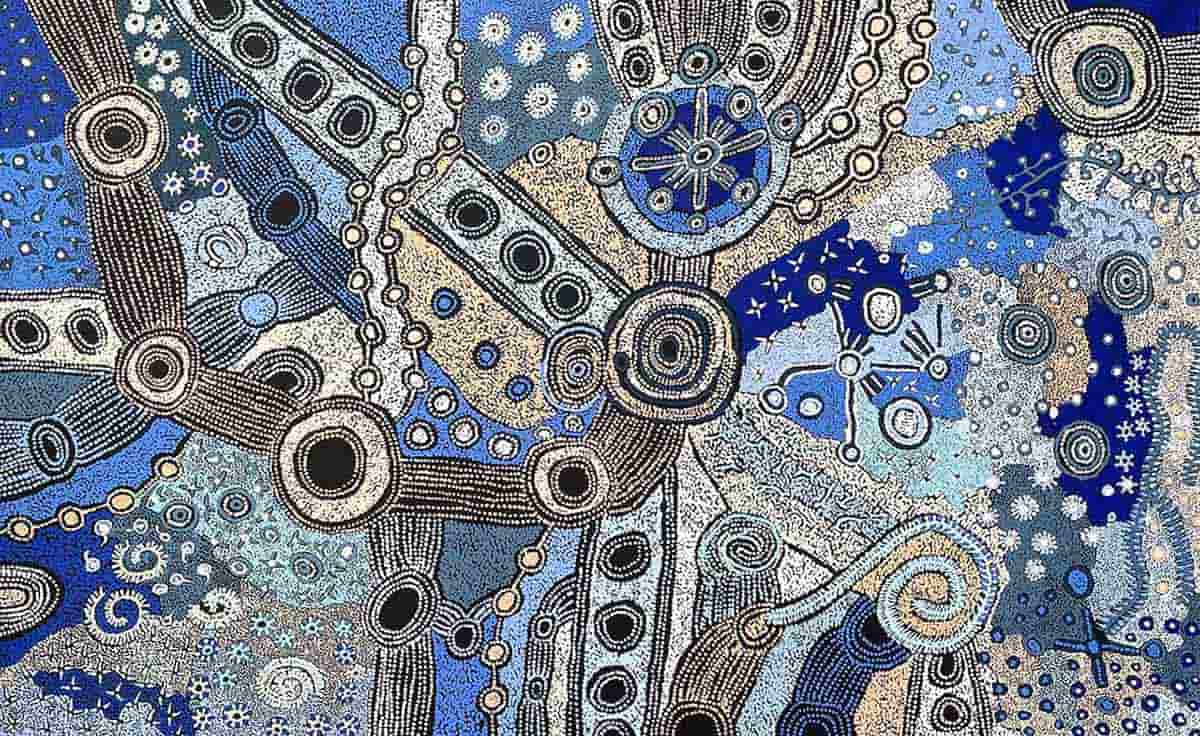 minyma marlilu tjukurrpa dot painting