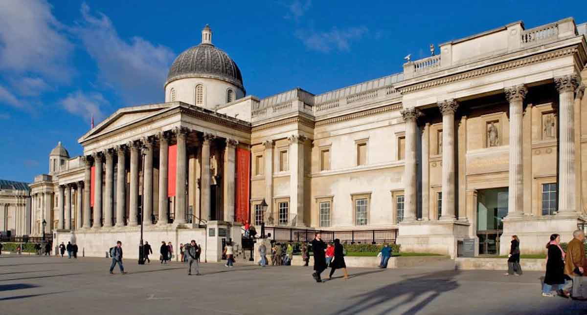 national gallery view trafalgar square