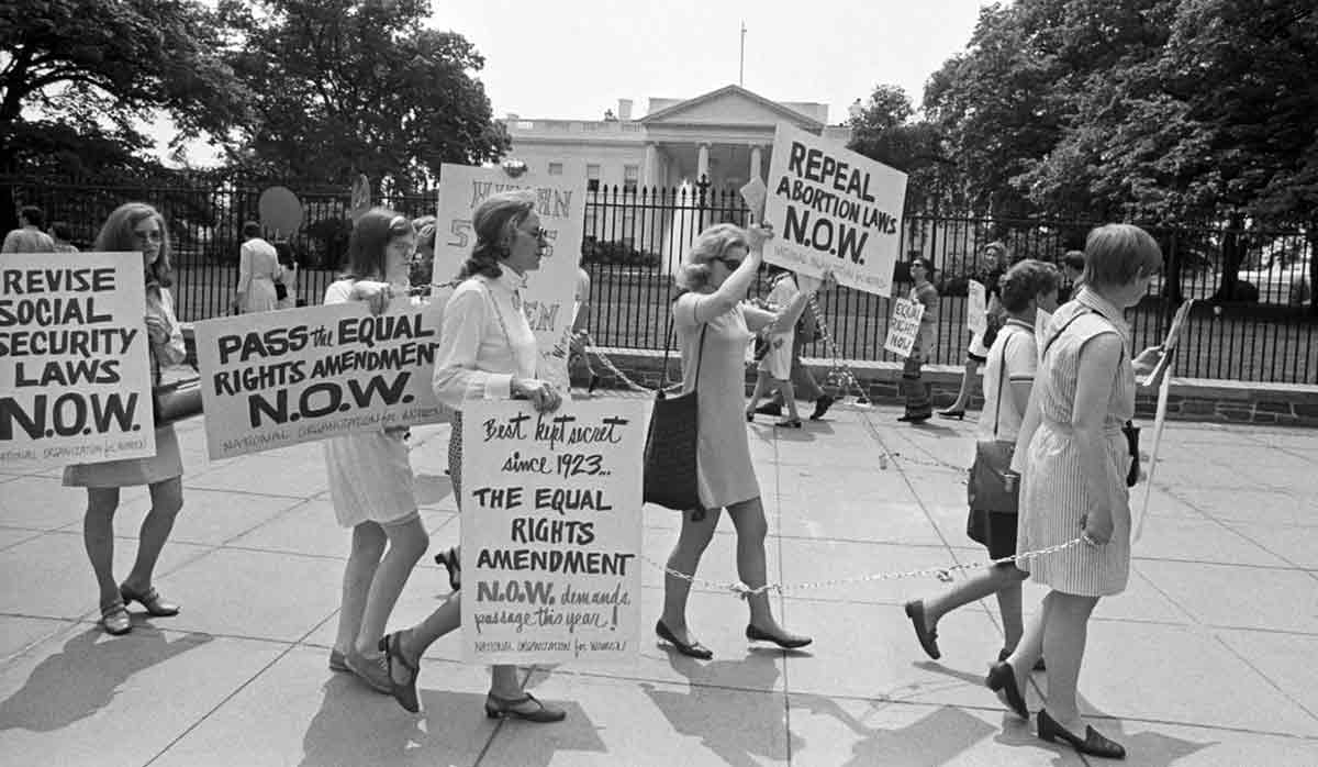 national organization for women chains demonstrate equality 1969