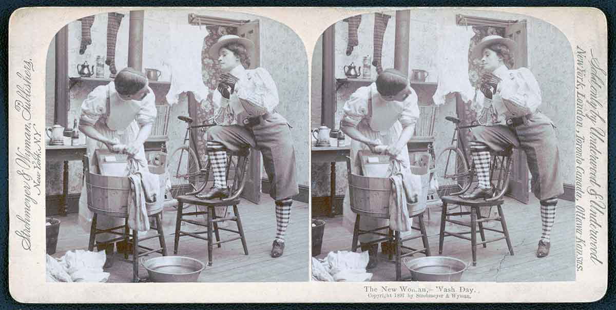 new woman wash day fear domestic upheaval 1897