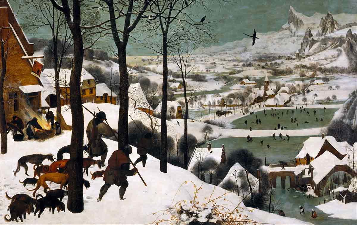 pieter bruegel the elder hunters painting