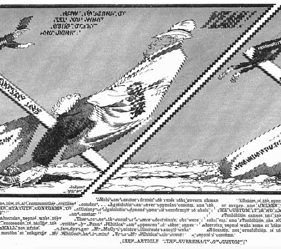 Temperance or Prohibition, by Winsor McCay, 1929. Source: PrintMag