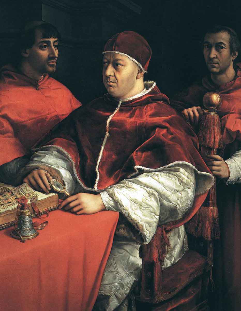 raphael pope leo x giulio de medici luigi de rossi