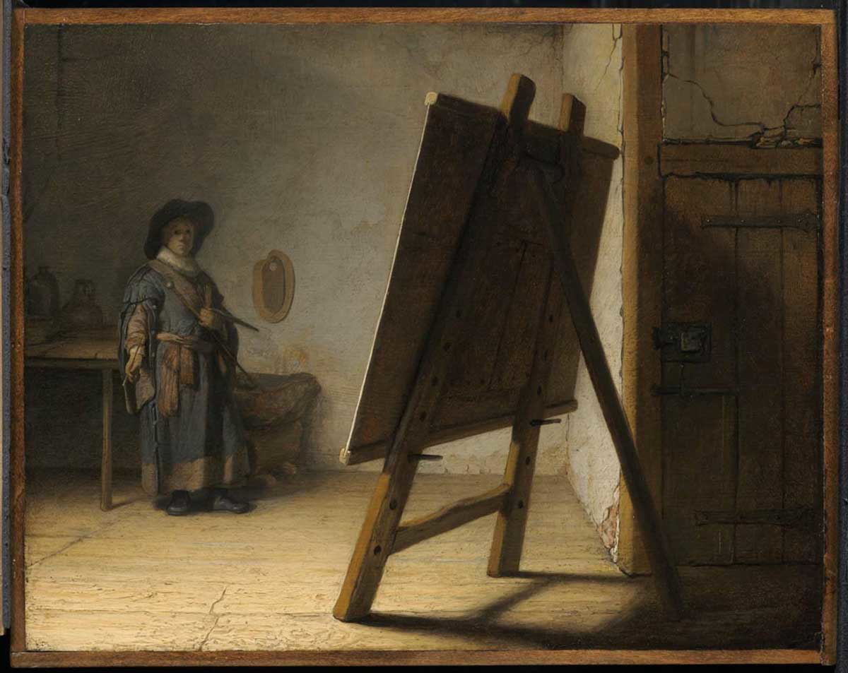 rembrandt van rijn artist in studio