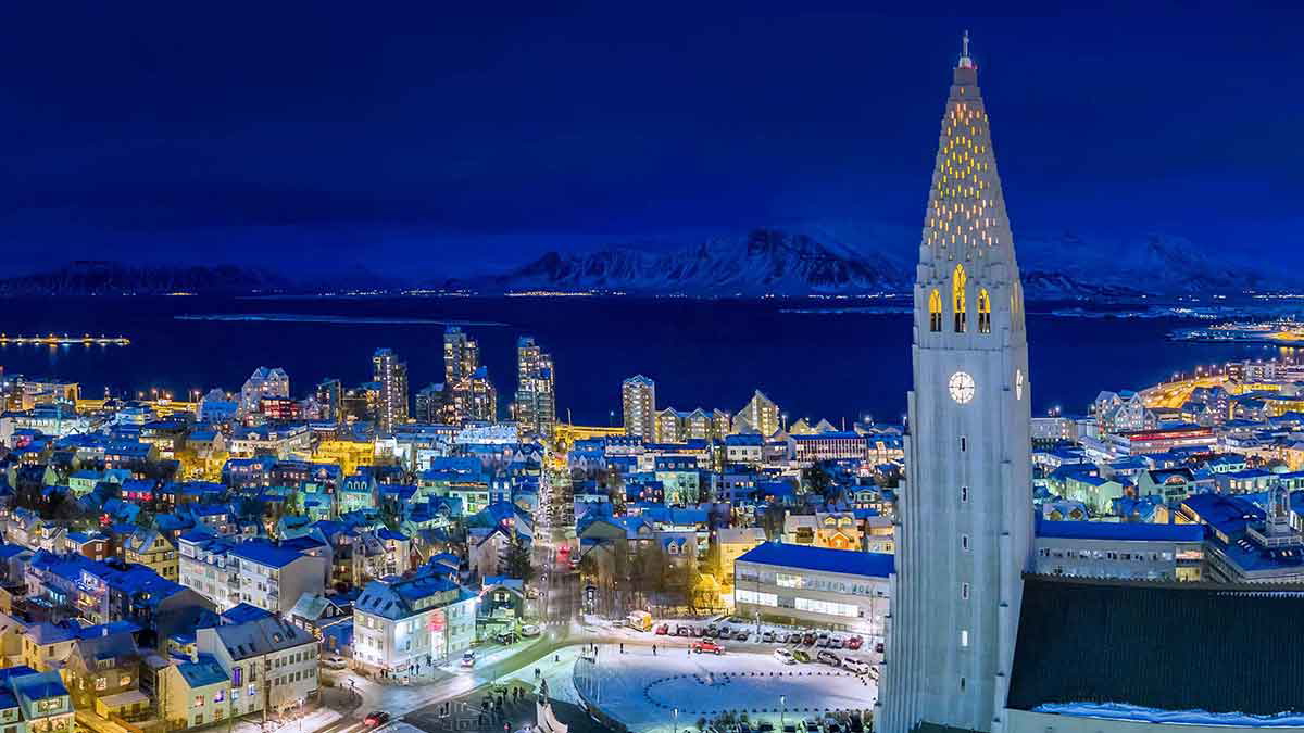 reykjavik hallgrimskirkja panorama