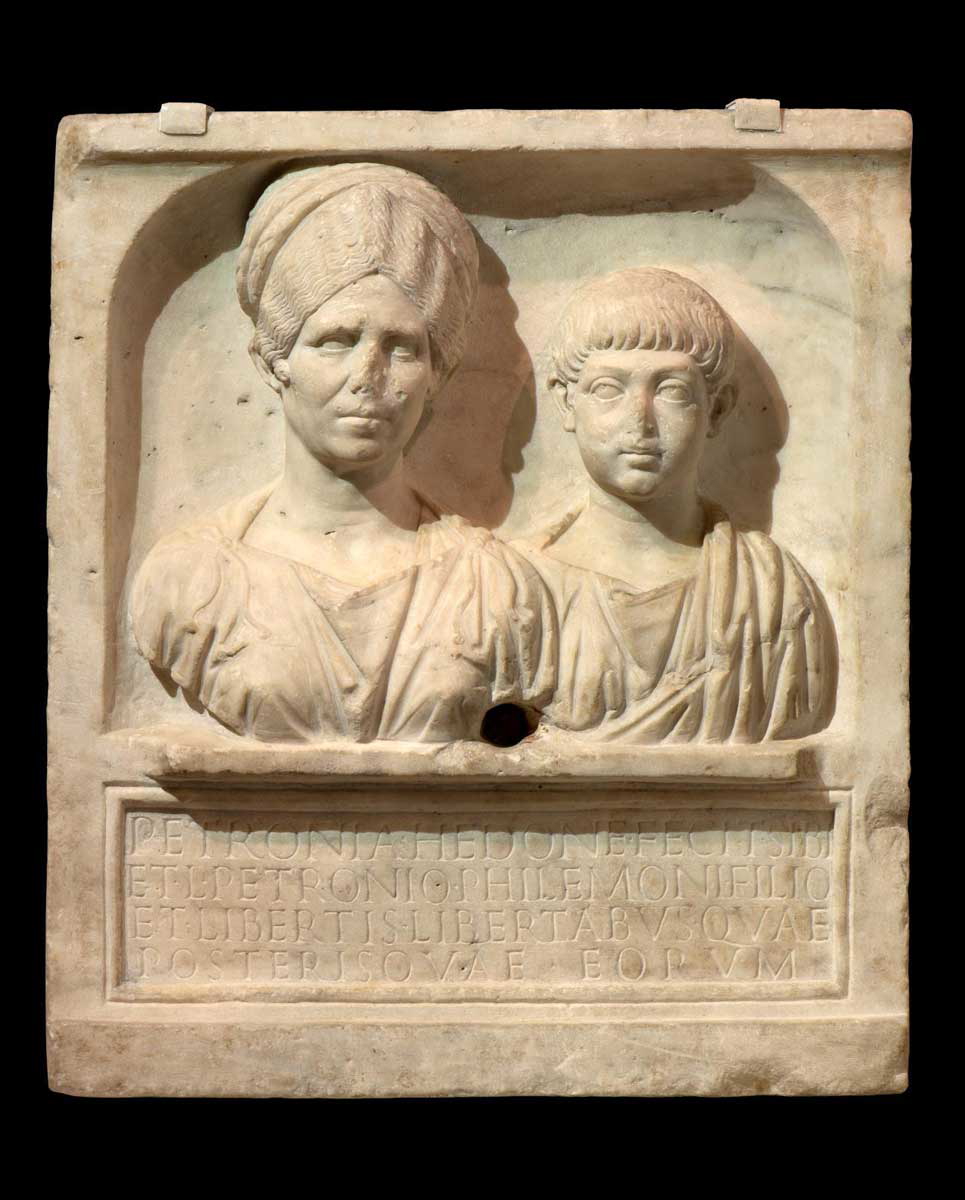 roman relief petronia hedone