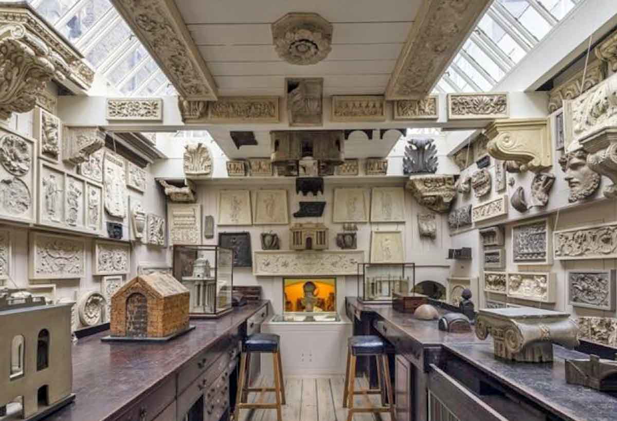 soane museum drawing office front view
