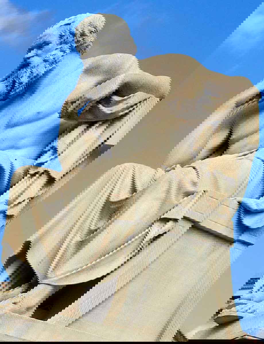 socrates thinking sculpture