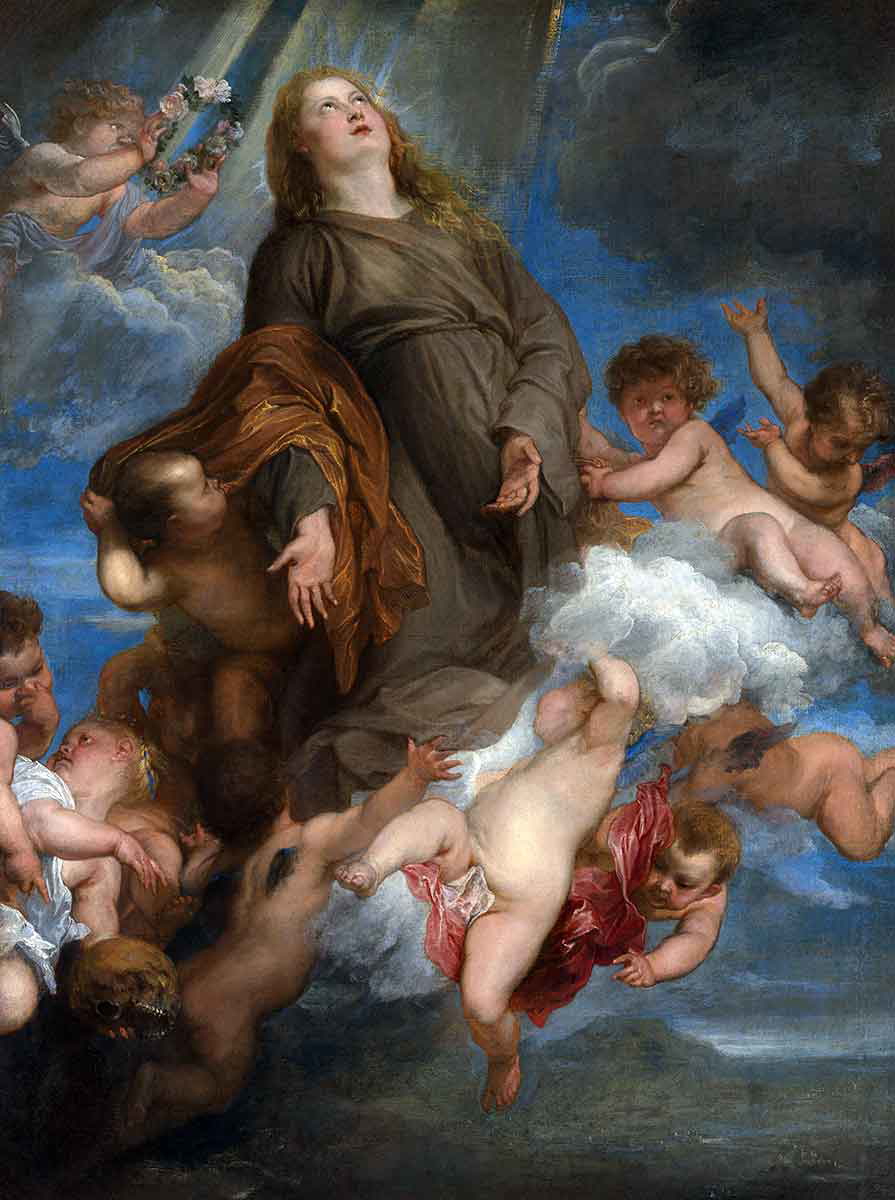 st rosalie plague stricken palmero van dyck 1624
