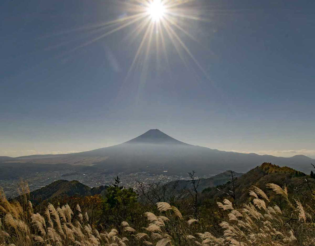 Sunshine over Mount Fuji