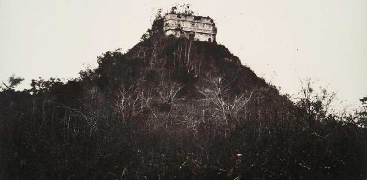 The Temple of Kukulkan in the 1860s, before it was excavated