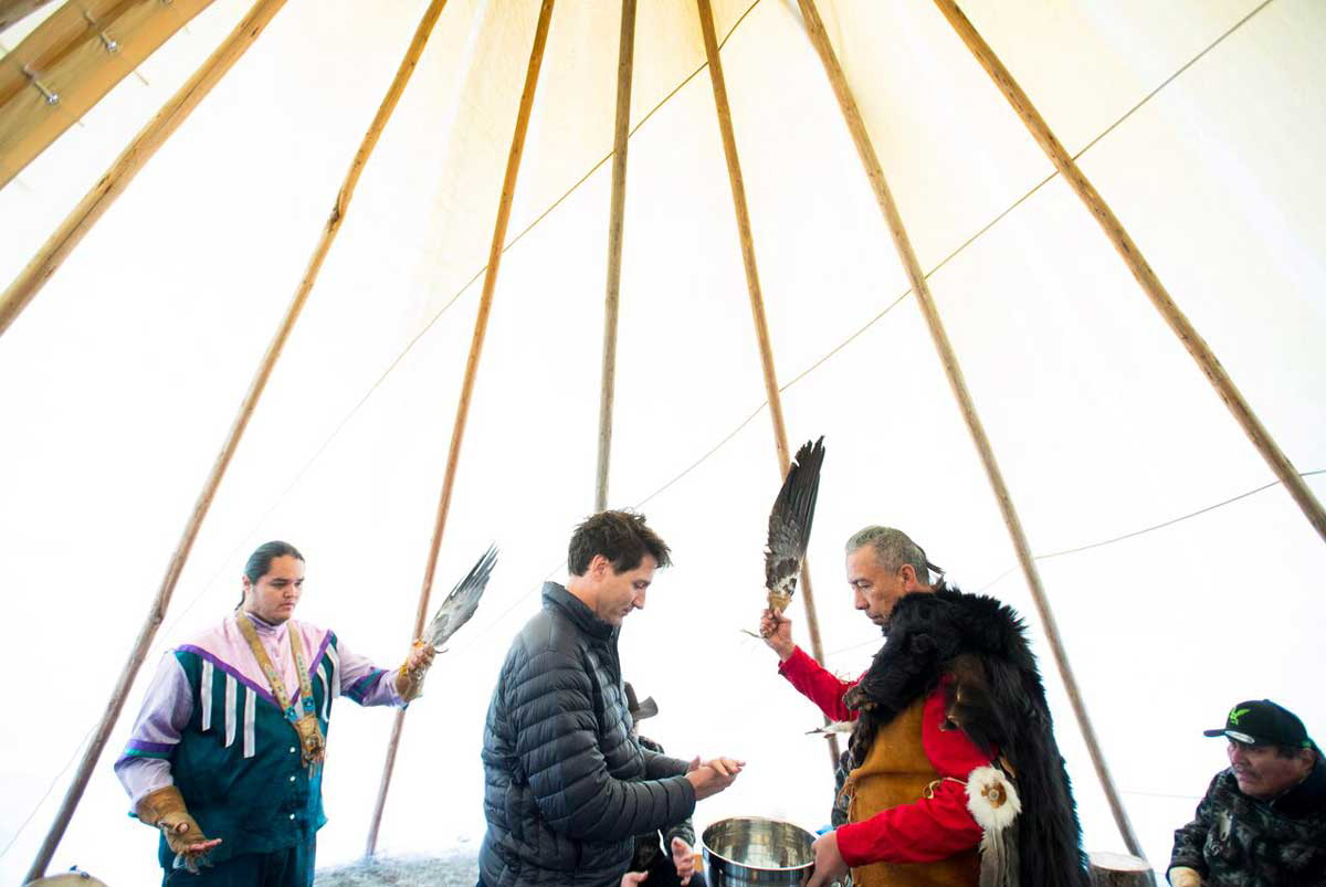 trudeau chilko lake first nations canada
