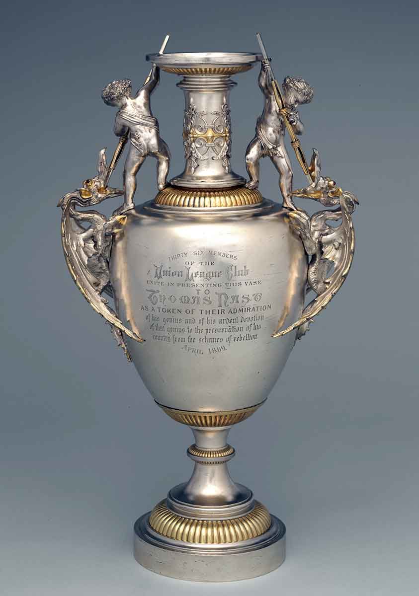 union league club vase tiffany co 1869
