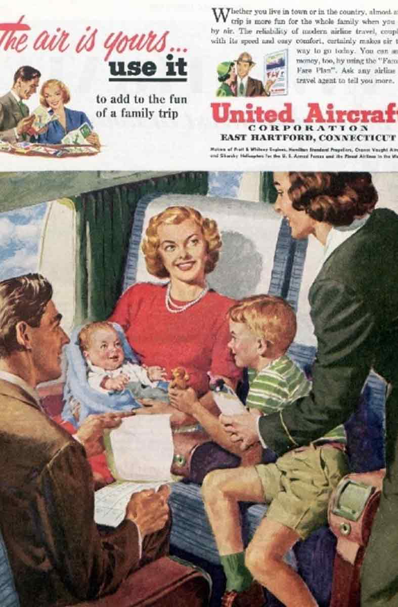 united aircrafts nuclear family advertisement 1950 america