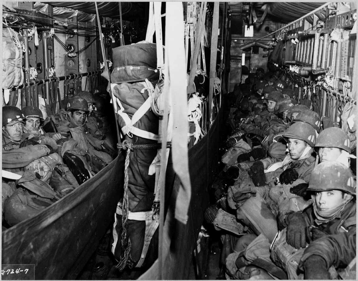 united states paratroopers drop zone korea 1951