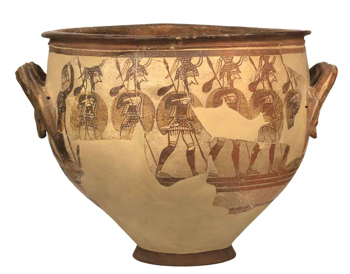 warrior vase mycenae