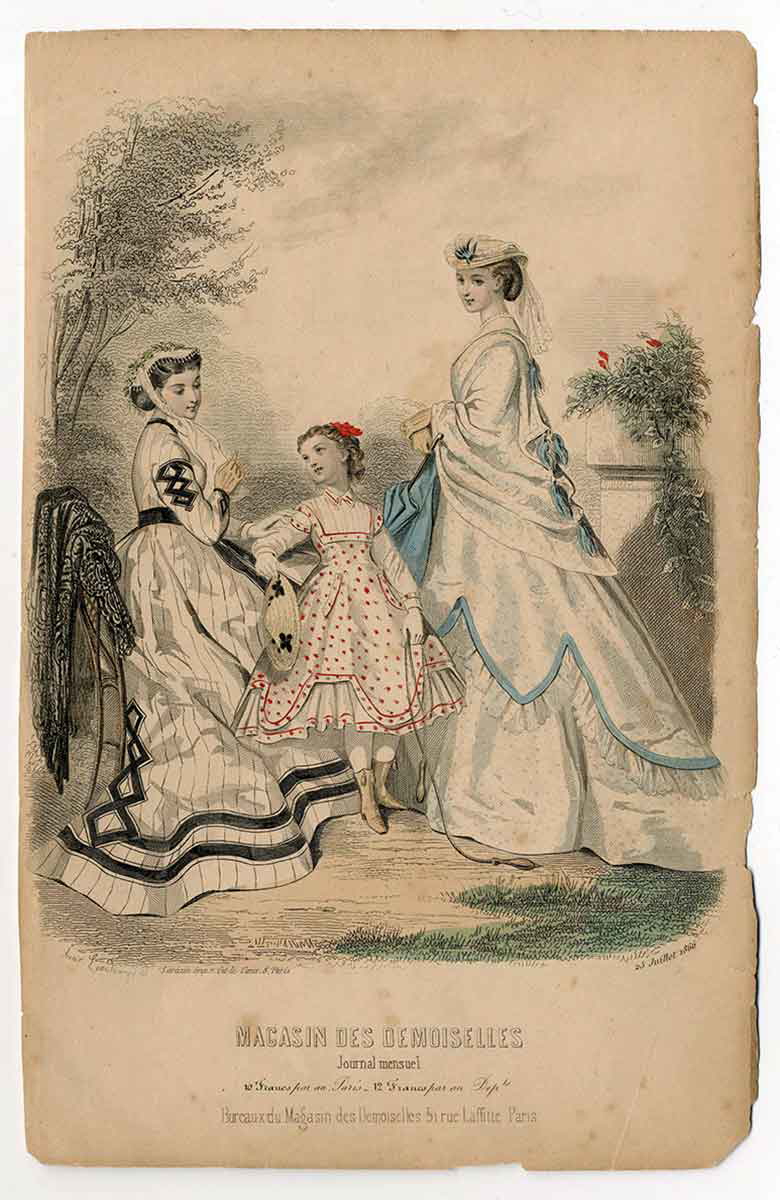 women victorian age 1866 print
