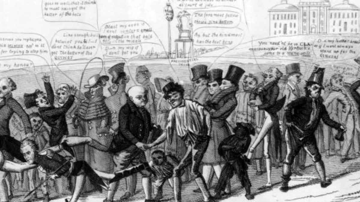 1824 presidential election cartoon