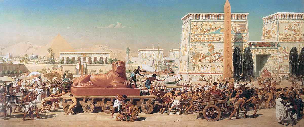 1867 edward poynter israelites in egypt
