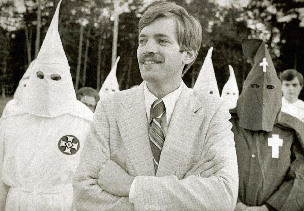 Grand Wizard of the Knights of the Klu Klux Klan, David Duke in the mid-1970s, Source: Wikimedia Commons 