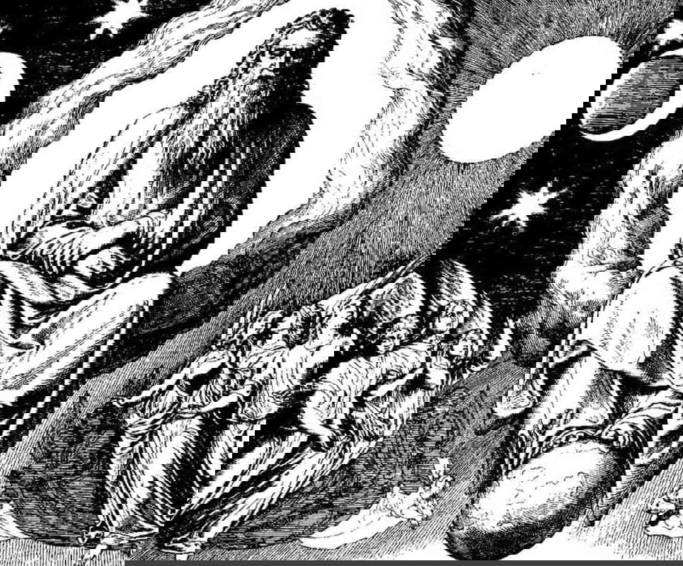God resting on the seventh day. Source: Patheos.com