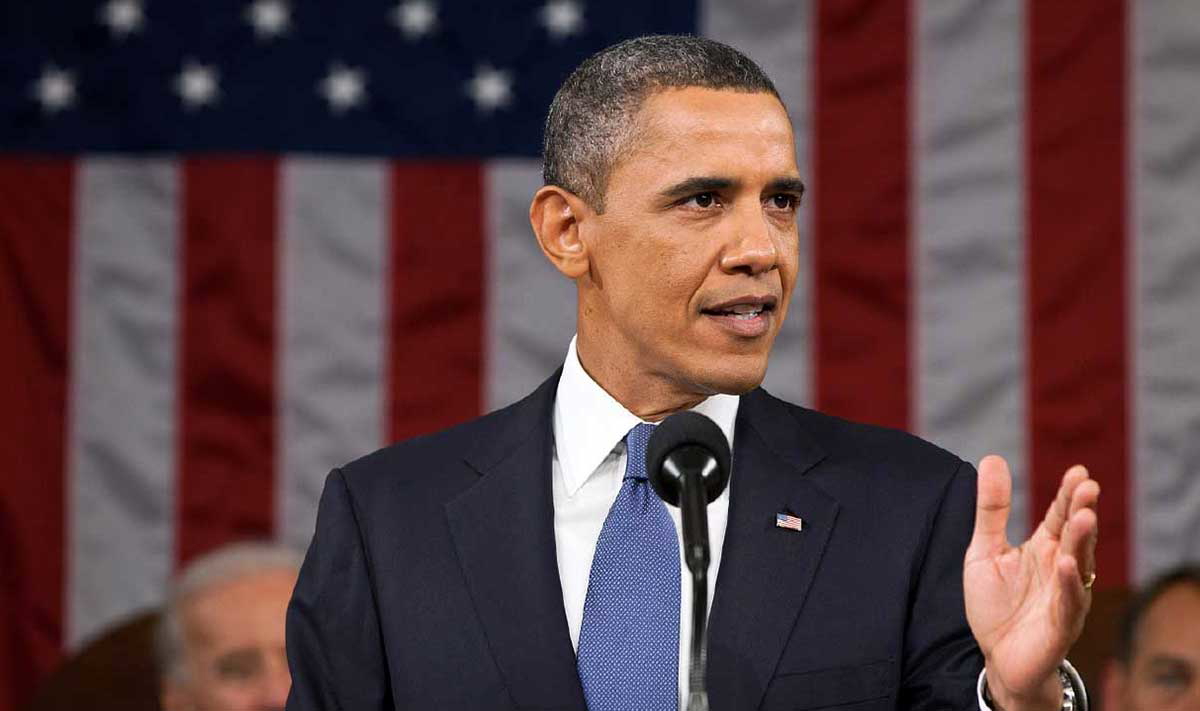 barack obama us flag