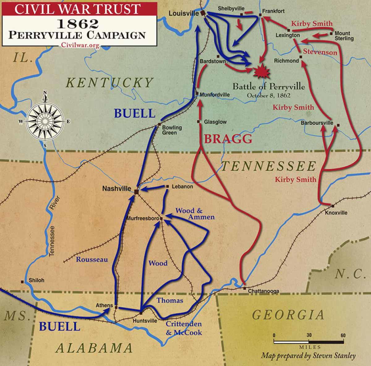 battle perryville map