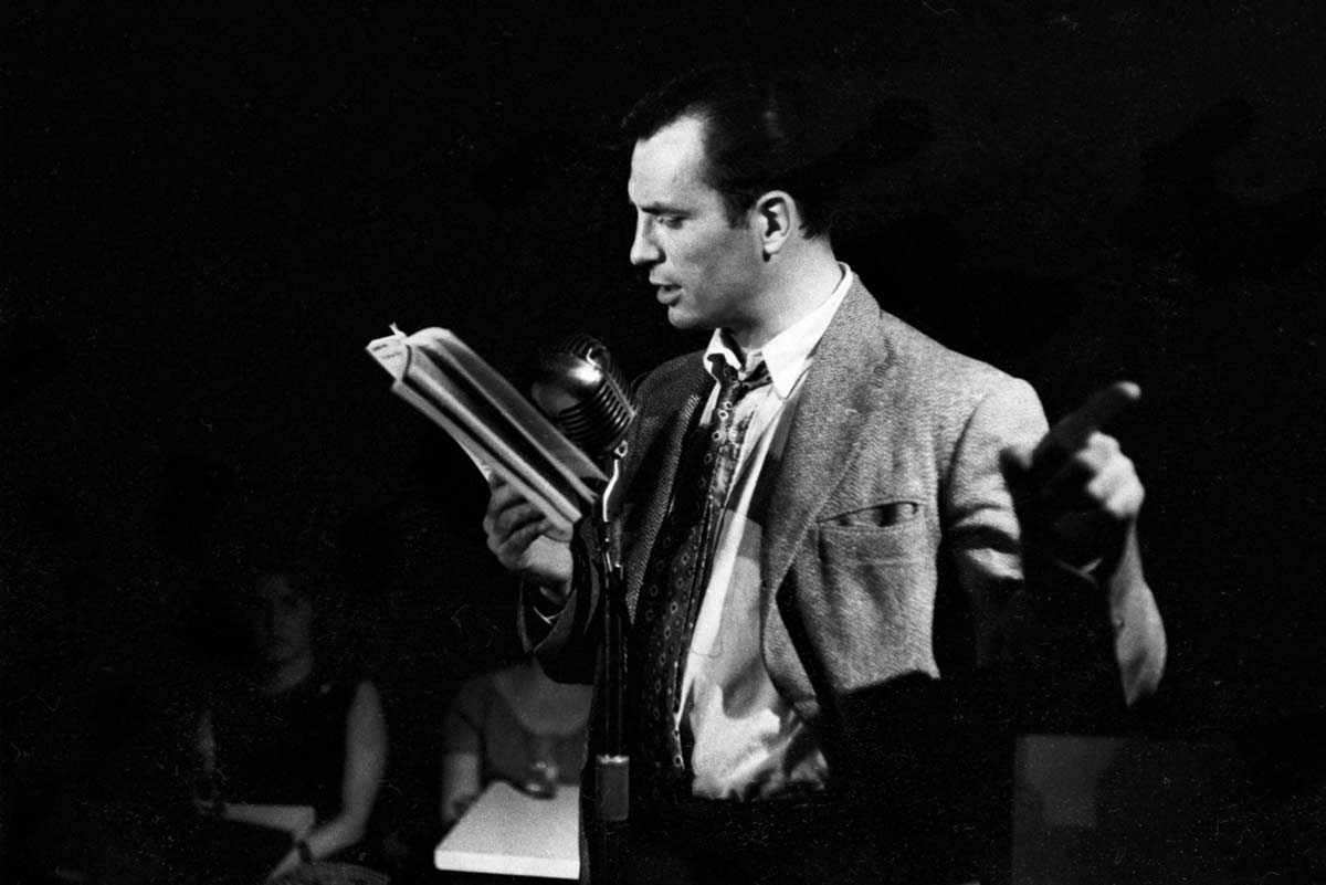 beat generation kerouac reading poetry photograph