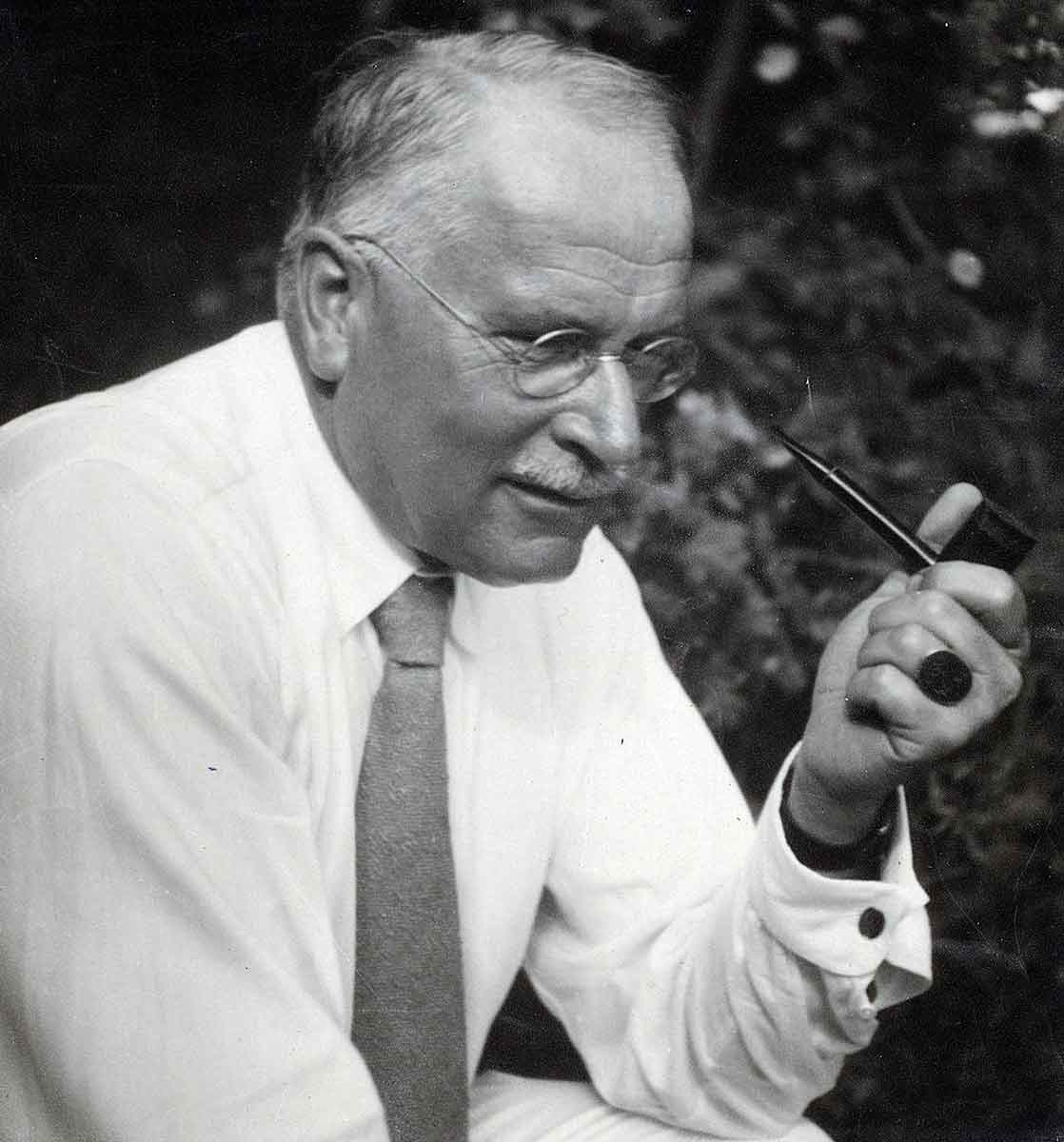 carl jung psychology portrait black white
