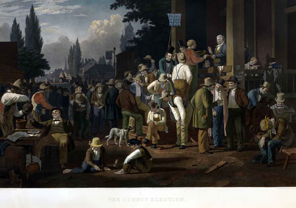 county election painting 1851