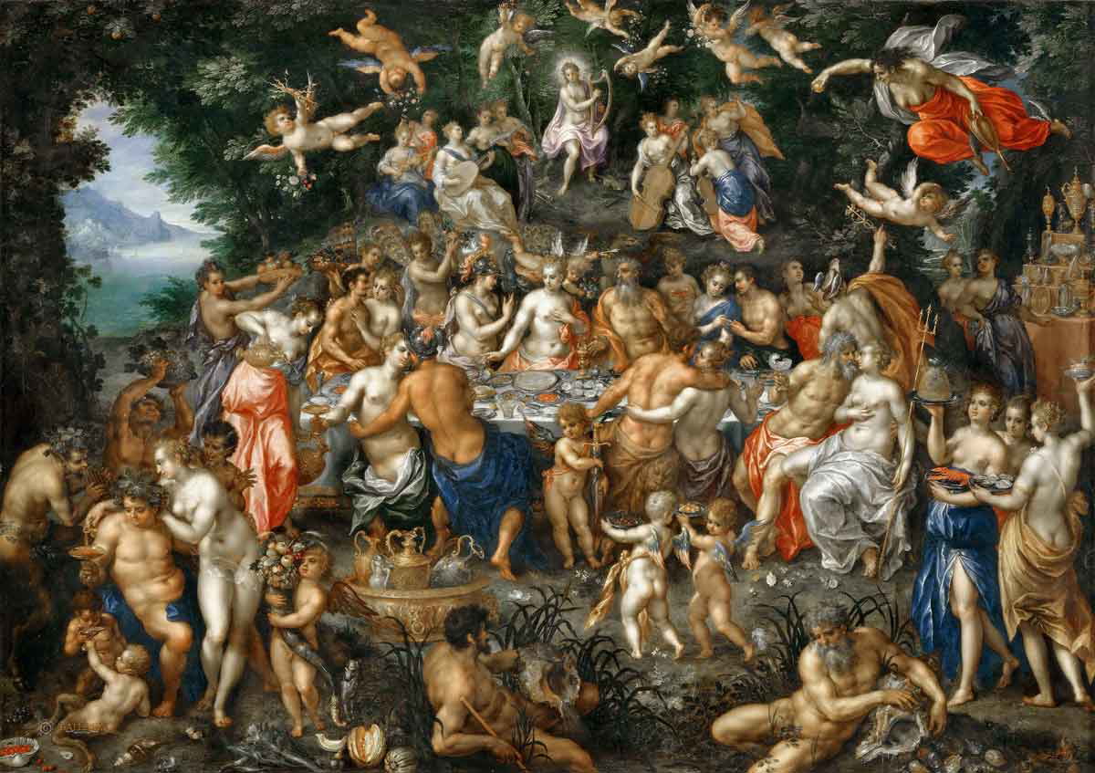 de clerck nuptials thetis peleus painting