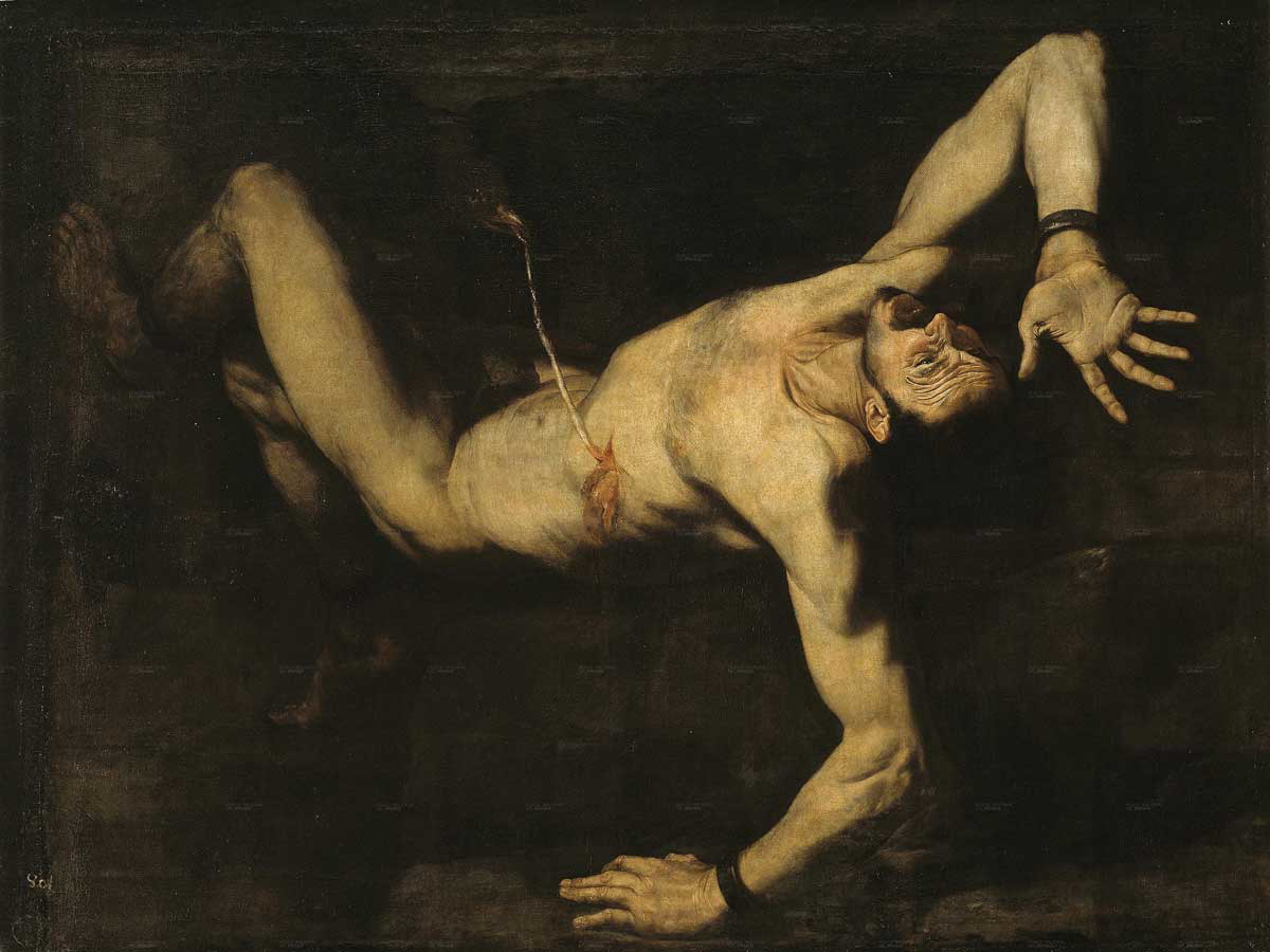 de ribera tityos painting tartarus