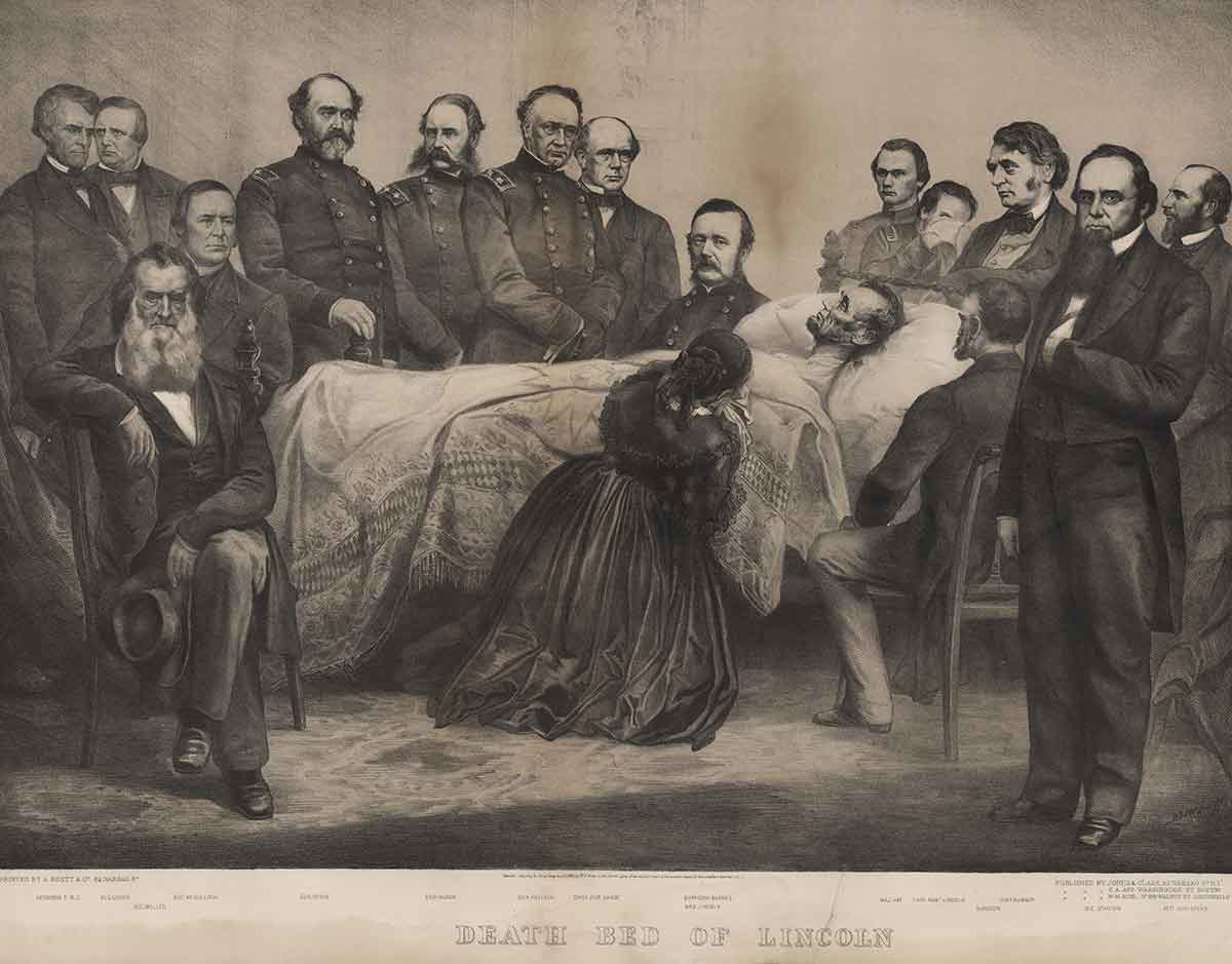 death bed of lincoln