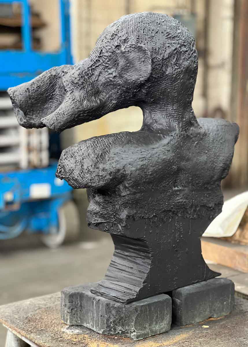 elephant woman sculpture