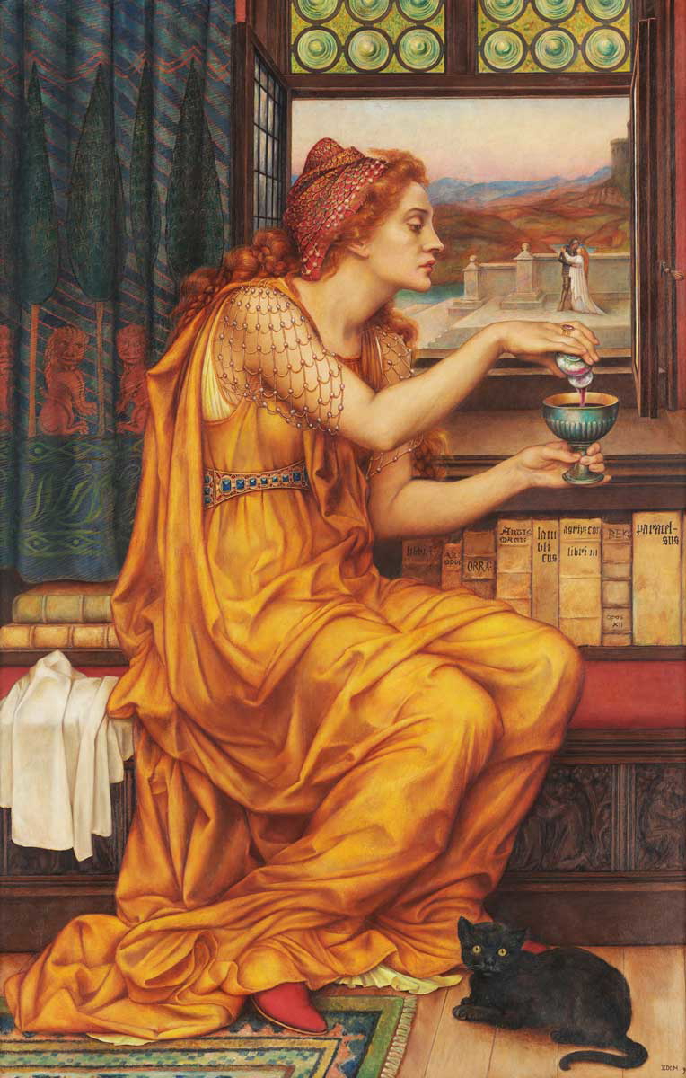 evelyn de morgan the love potion painting 1903