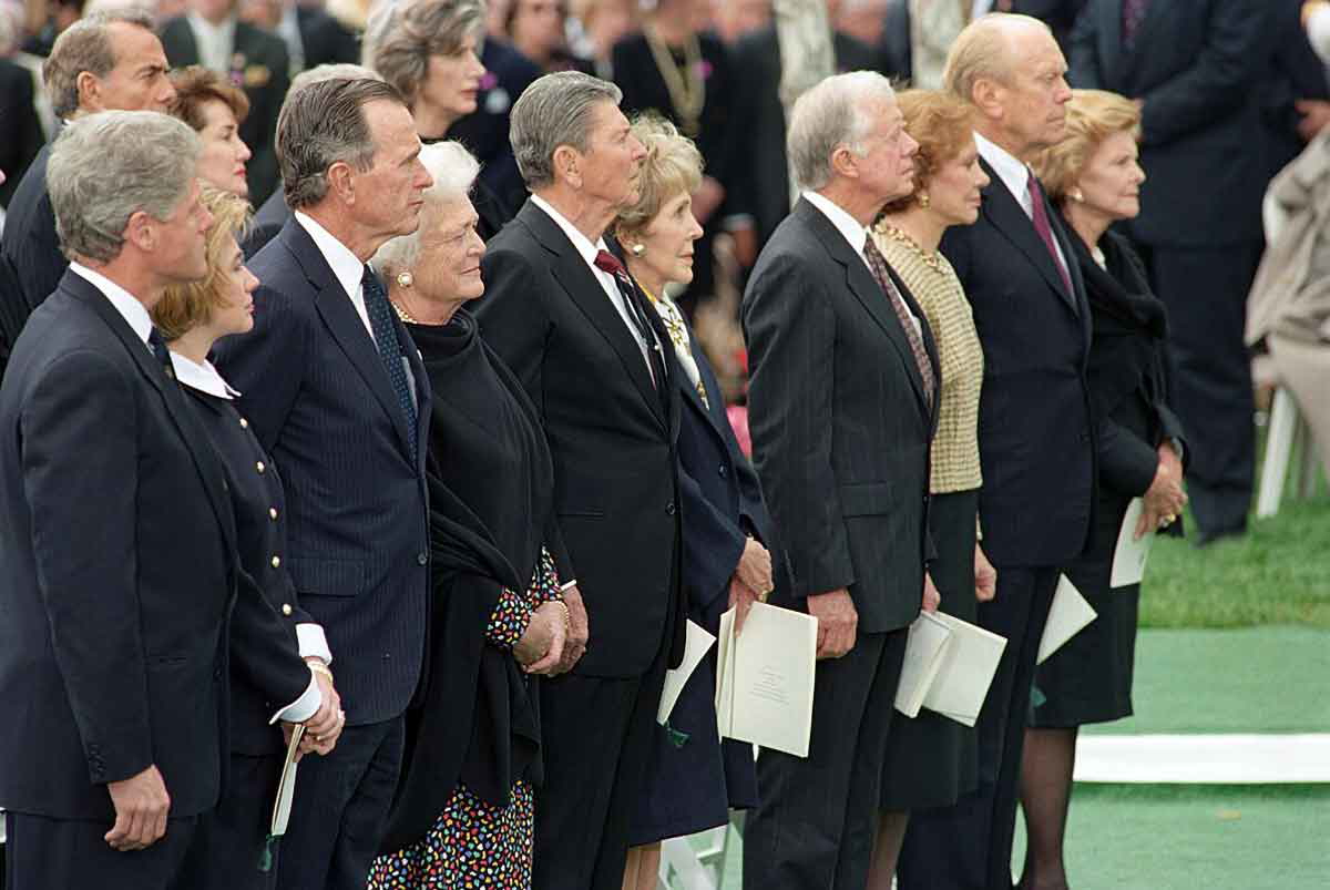 former presidents first ladies nixon funeral
