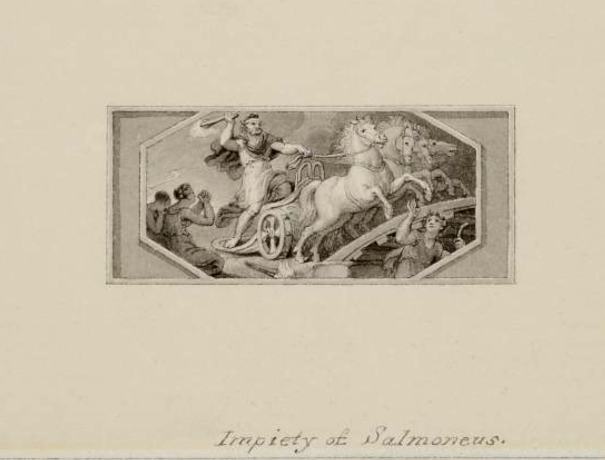 francis burney impiety salmoneus drawing