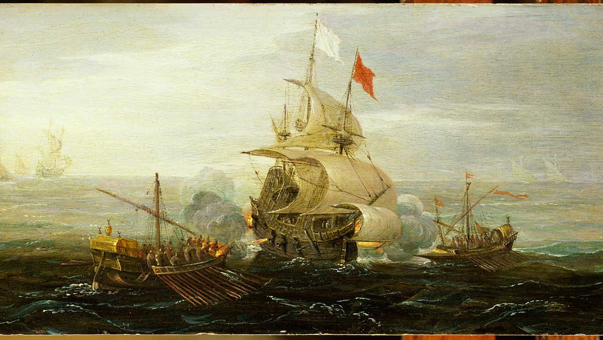 french ship piracy painting antum sea ocean