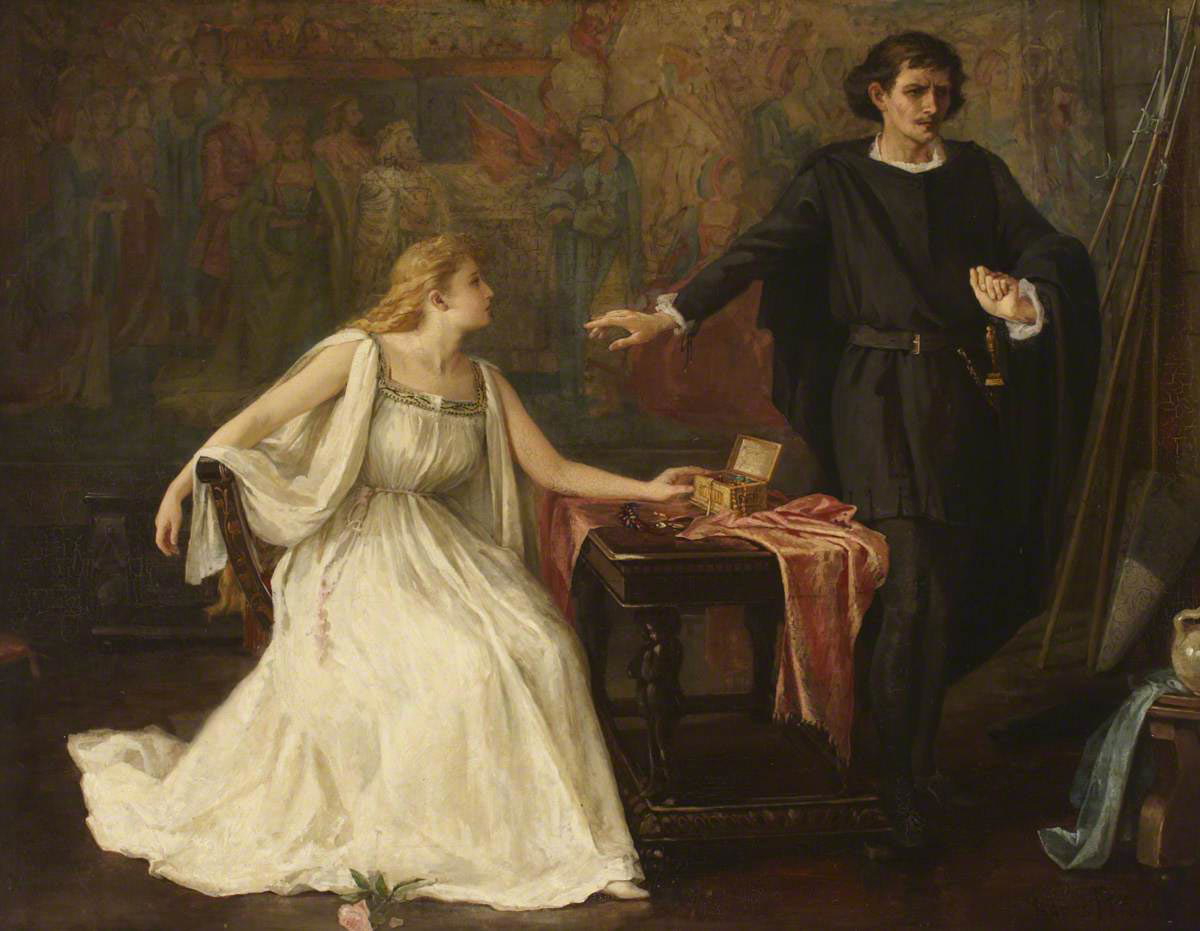 hamlet ophelia shakespeare painting tragedy argument conversation
