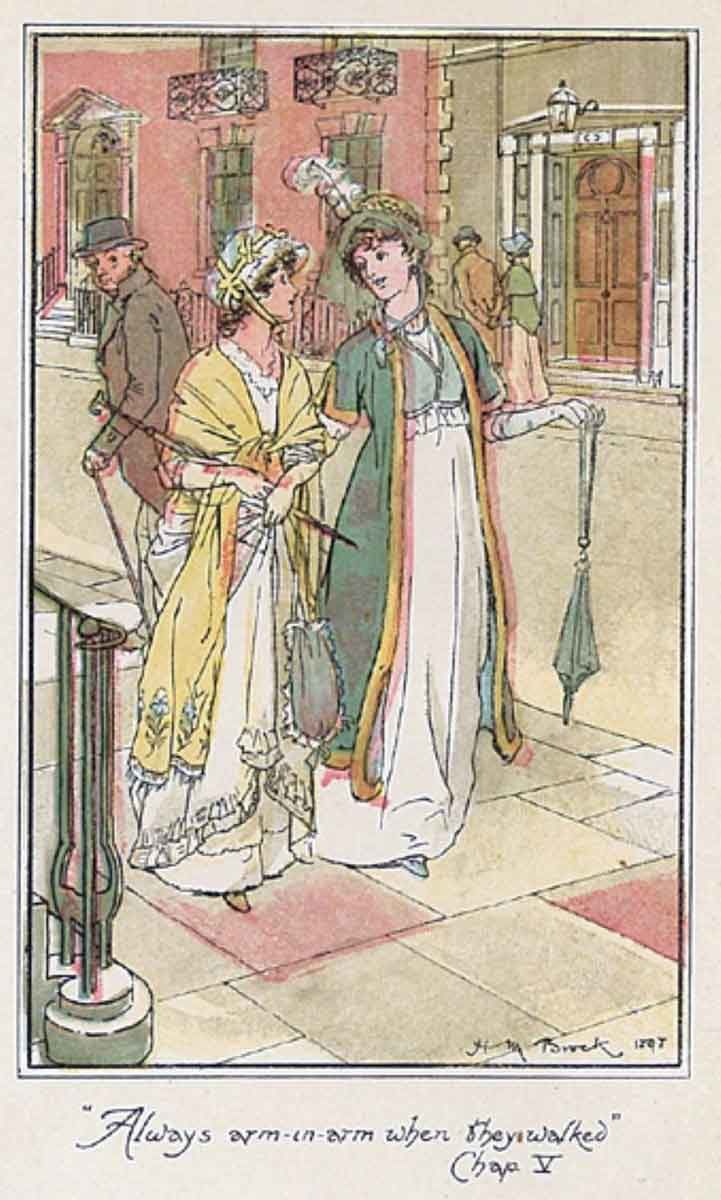 hm brock northanger abbey illustration