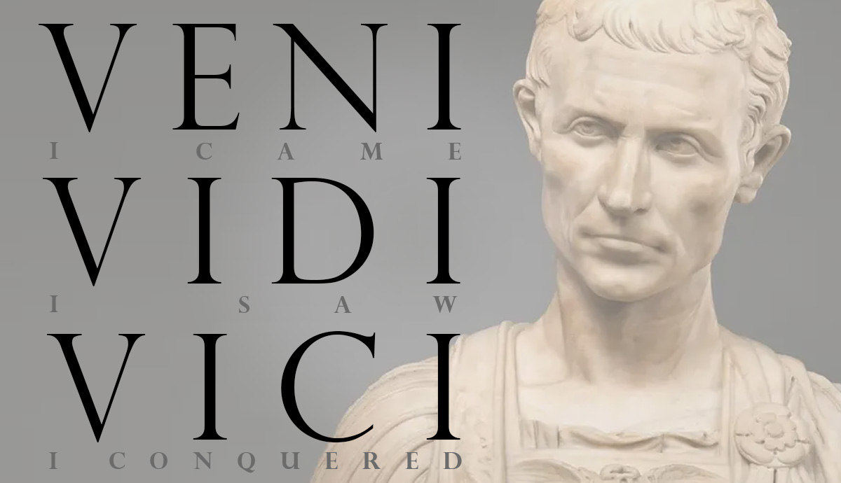 i came i saw i conquered julius caesar