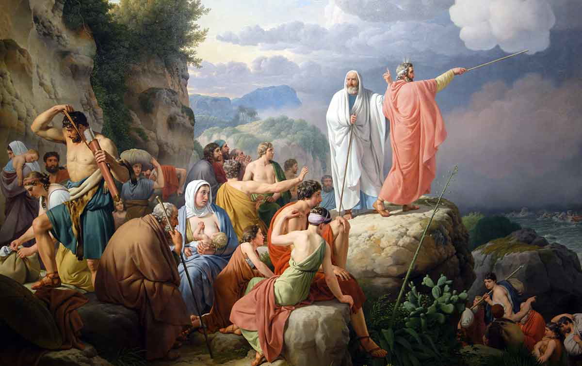 israelites resting after crossing