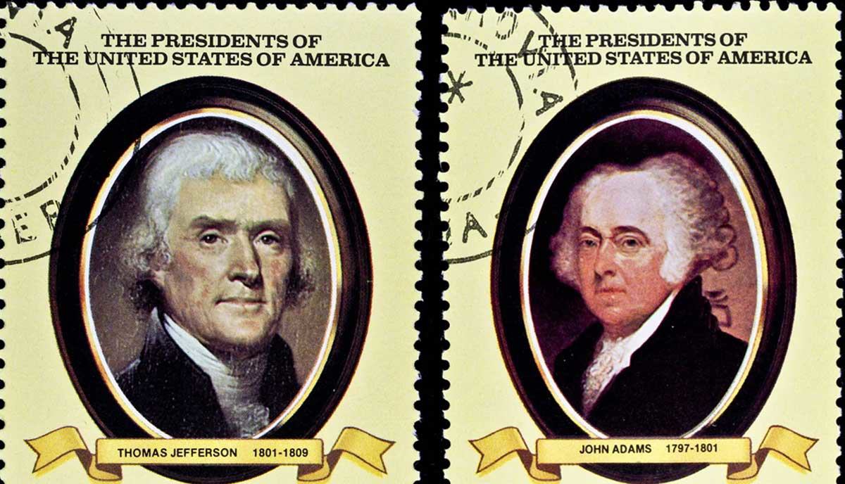 jefferson and adams 1800