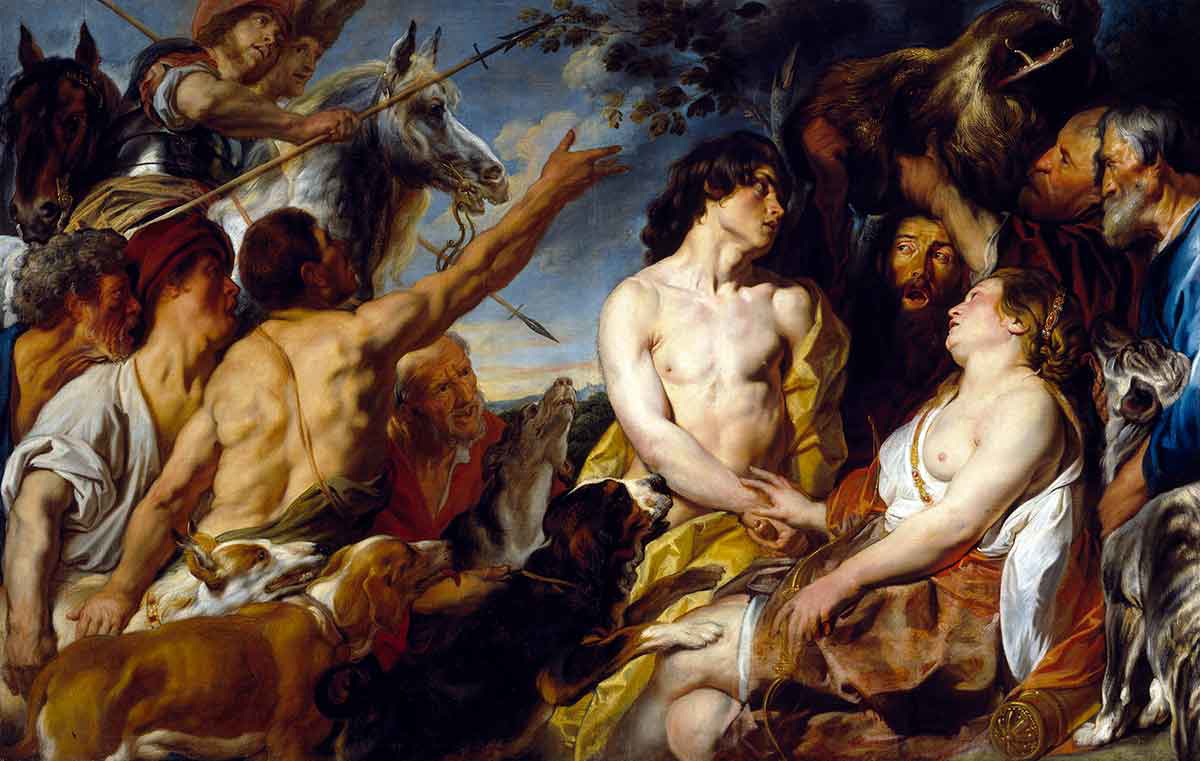 jordaens toxeus steal calydonian boar atalanta painting