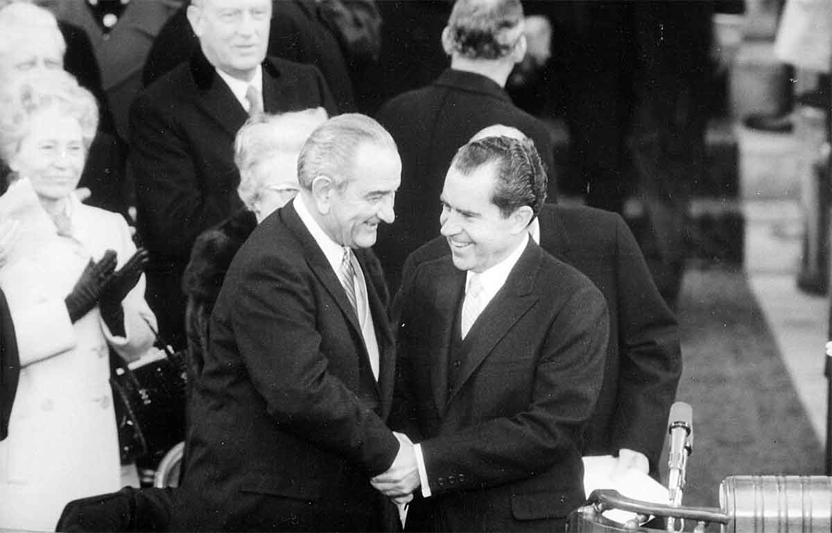 lyndon b johnson with richard nixon